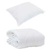 vidaXL Sommerdecke mit Kissen 2 pcs Wei&szlig; Mikrofaser