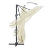 vidaXL Ampelschirm mit Aluminiummast 400 x 300 cm Sand