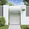 vidaXL Gartentor mit Schloss Silber 100 x 125 cm Edelstahl