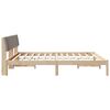 vidaXL Bettgestell Braun und Taupe 180 x 200 cm Massivholz Kiefer