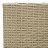 vidaXL 5-tlg. Garten-Essgruppe Poly Rattan und Glas Beige