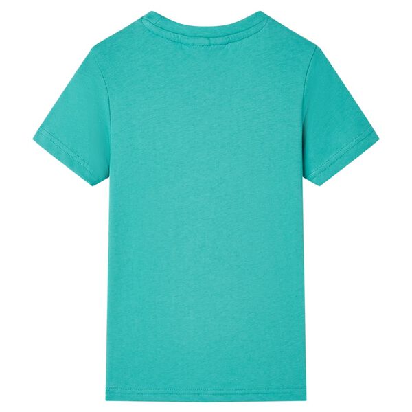 Kinder-Kurzarmshirt Dunkles Minzgr&uuml;n 116