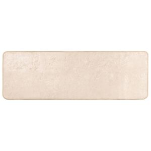 vidaXL Teppichl&auml;ufer MARSA Creme 50 x 100 cm Polyester und PVC