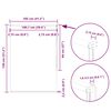 vidaXL Verdunkelungsrollo Wei&szlig; 105x130cm Stoffbreite 100,7cm Polyester