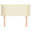 vidaXL Kopfteil mit Ohren Creme 103x16x78/88 cm Kunstleder