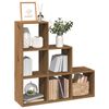 vidaXL Raumteiler-B&uuml;cherregal 3 Etagen Artisan-Eiche 99x29x99 cm