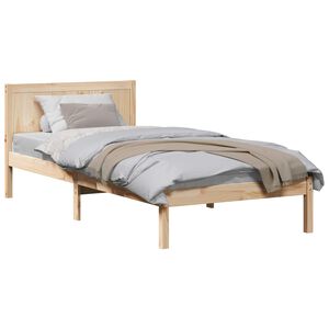 vidaXL Bettgestell Braun 80 x 200 cm Massivholz Kiefer