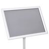 vidaXL Plakatständer 2 pcs Silber 32,7 x 24 x 108 cm Aluminium