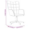 vidaXL Relaxsessel Dunkelgrau Samt und PVC
