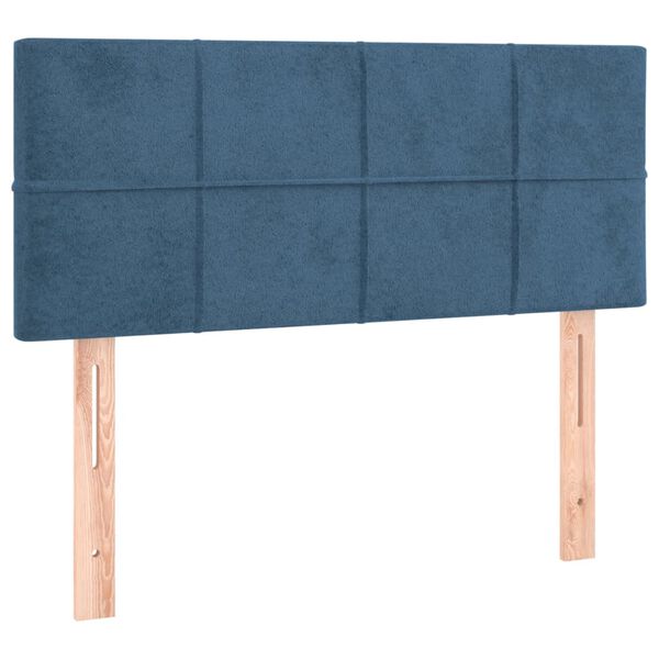 vidaXL Kopfteil Dunkelblau 90x5x78/88 cm Samt