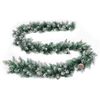vidaXL Weihnachtsgirlande mit LED-Lichtern Gr&uuml;n 5,2 m PVC