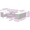 vidaXL Gartensofa-set 11 pcs Grau Poly-Rattan