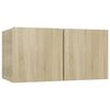 vidaXL 7-tlg. TV-Schrank-Set Sonoma-Eiche Holzwerkstoff