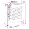 vidaXL MDF Heizk&ouml;rperverkleidung Grau 78 cm