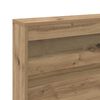 vidaXL Aufbewahrungskopfteil Artisan-Eiche 207,5 x 137,5 x 76,5 cm