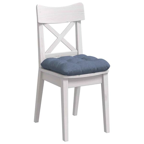 vidaXL Sitzkissen 4 pcs Blau 40 x 40 cm Cordstoff