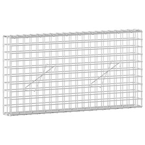 vidaXL Gabione mit 3,5 mm Draht und 5x5 cm Maschen 100x10x50 cm