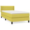 vidaXL Boxspringbett mit Matratze Gr&uuml;n 80x200 cm Stoff