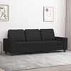 vidaXL 3-Sitzer-Sofa Schwarz 180 cm Stoff