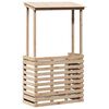 vidaXL Gartenbar mit Dach 112,5x57x195,5 cm Massivholz Kiefer