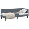 vidaXL Eckbettgestell Dunkelgrau 80 x 200 cm Samt