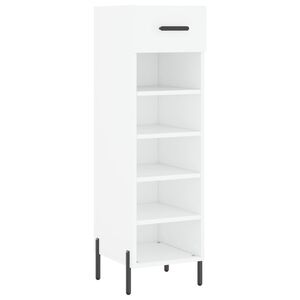 vidaXL Schuhschrank Wei&szlig; 30x35x105 cm Holzwerkstoff