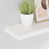 vidaXL Schweberegale 2 Stk. Hochglanz-Weiß 60x23,5x3,8 cm MDF