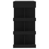 vidaXL Bartisch mit Regal Schwarz 100x50x101,5 cm Holzwerkstoff
