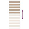 vidaXL Doppelrollo Sandbraun 55x150 cm Stoffbreite 50,9 cm Polyester