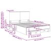 vidaXL Bettrahmen Graues Sonoma 140 x 190 cm Holzwerkstoff