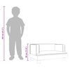 vidaXL Kindersofa Schwarz 60x40x30 cm Kunstleder