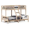 vidaXL Etagenbett 80x200/120x200 cm Massivholz Kiefer