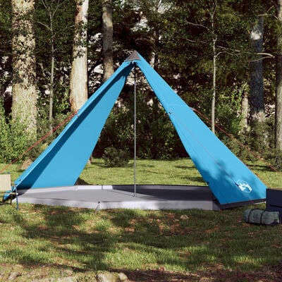 vidaXL Tipi-Familienzelt 8 Personen Blau Wasserdicht