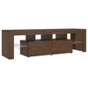 vidaXL TV-Schrank mit LED-Leuchten Braun Eichen-Optik 140x36,5x40 cm