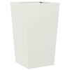 vidaXL Pflanzk&uuml;bel 2 Stk. Wei&szlig; 45x45x75 cm Stahl