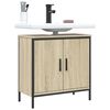 vidaXL Waschbeckenunterschrank Sonoma-Eiche 60x30x60 cm Holzwerkstoff
