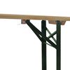vidaXL Biertisch mit 2 B&auml;nken Klappbar 220 cm Tannenholz