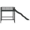 vidaXL Kinder-Loftbett mit Rutsche Schwarz und Anthrazit 107 x 200 cm