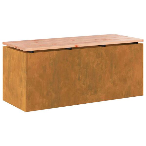 vidaXL Gartenbank Wetterfeststahl 100 x 40 x 43 cm
