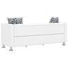 vidaXL Sofa 3-Sitzer Kunstleder Wei&szlig;