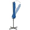 vidaXL Ampelschirm mit LED-Beleuchtung 300 cm Azurblau