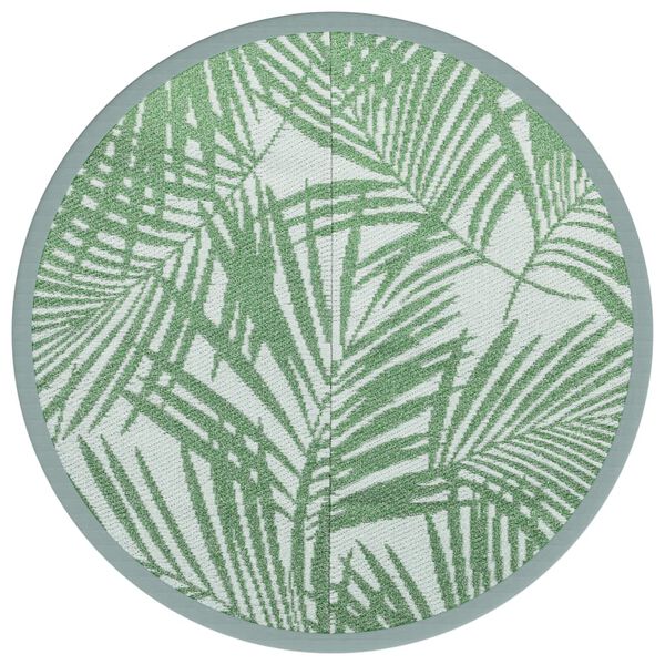 vidaXL Outdoor-Teppich ARAKIL Gr&uuml;n &Oslash;120 cm PP