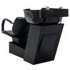 vidaXL Friseurstuhl mit Waschbecken Schwarz 137x59x82 cm Kunstleder