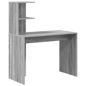 vidaXL Schreibtisch Graues Sonoma 102 x 50 x 124 cm Holzwerkstoff