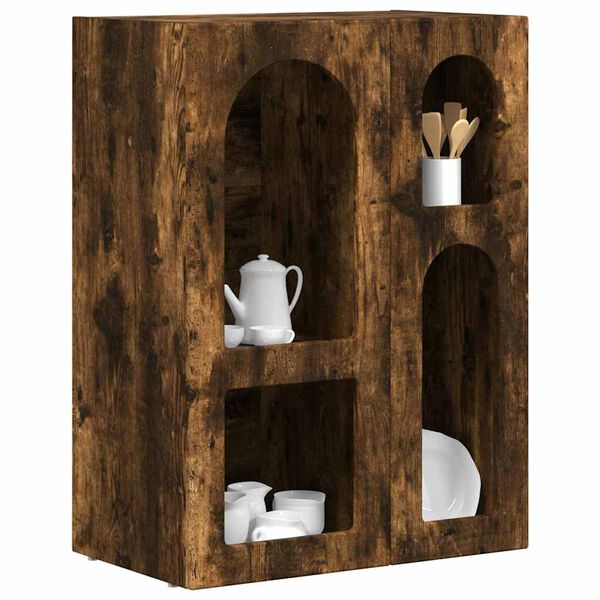 vidaXL Sideboard Ger&auml;ucherte Eiche 59 x 35 x 80,5 cm Holzwerkstoff