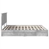 vidaXL Aufbewahrungsbett Beton Grau 200 x 200 cm Holzwerkstoff
