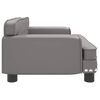 vidaXL Hundebett Grau 70x45x30 cm Kunstleder
