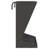vidaXL Heu Futterspender Schwarz 71 x 33 x 70 cm Kaltgewalzter Stahl