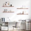 vidaXL Wandregal mit Regal 4 pcs Rot 100 x 9 x 3 cm Holzwerkstoff