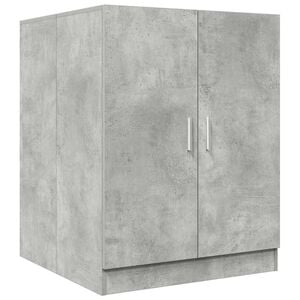 vidaXL Waschmaschinenschrank Betongrau 70,5x71,5x91,5 cm